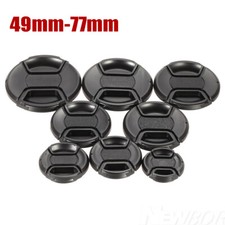 1pc Camera Center Pinch Snap On Front Lens Cap Cover 49-77mm For Nikon Canon picture