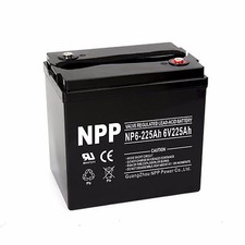 NPP NP6-225Ah 6V 225Ah AGM SLA Battery For Golf Cart RV Trolling Motor Solar picture