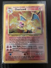 Wizards 1999 Pokémon Base Set Charizard Holo Card 4/102 English Lp- / MP+ picture