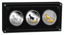 2027 Australian Lunar Series Year of the Goat silver trio picture