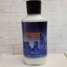 Bath Body Works Midnight For Men Body Lotion 8 fl oz Leather Woods Bergamot Sage picture
