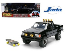 1/24 Jada Back To The Future 1985 Toyota SR5 Pickup and Marty’s Skateboard 36479 picture