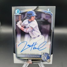 2025 Bowman Chrome Draft Josh Hammond Auto 1st #CPA-JH Kansas City Royals picture