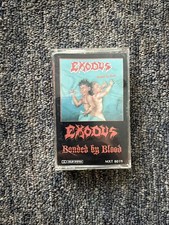 Exodus Bonded By Blood Original Cassette 1985 Combat Records MXT 8019 Tested picture