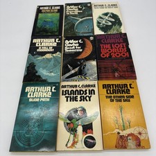 Vintage Arthur C Clarke Sci-Fi Paperback Lot of 9 Books Signet Ballantine picture