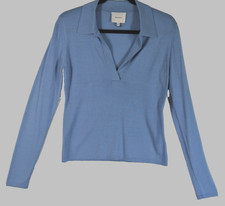 NEW, REFORMATION Lucas Relaxed Regenerative Merino Polo Sz XS #S8178 picture