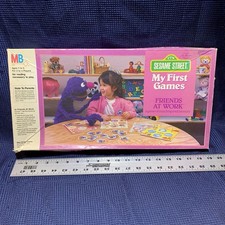 Vintage 1986 Jim Hensons Sesame Street My First Games Friends At Work Complete picture