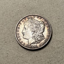 1901-P Morgan Dollar AU Details KEY DATE #PR33 picture