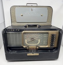 Zenith Trans-Oceanic H500 Portable Tube Radio Shortwave AM/FM Pre - Owned picture