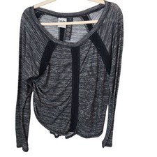 Harley Davidson Womens Lace Inset Top Size M Motorcycle Biker Moto Stretch Knit picture