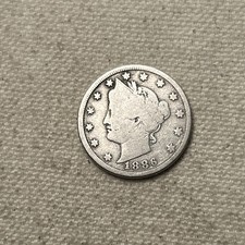 1886 Liberty Nickel, V Nickel *Major Key Date, Tough Survivor* Low Mintage #JM40 picture