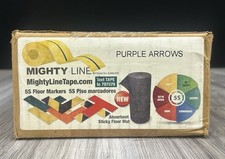 Mighty Line 5S Floor Markers PURPLE Arrow 10x6 Box of 50 Industrial NEW Sealed picture