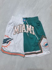 2025 New Miami Dolphins NFL Men White/Green Pockets stitched Shorts Size US picture