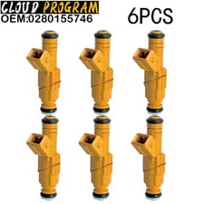 6PC Fuel Injector 0280155746 For 97-98 Volvo S90 87-98 Jeep 4.0L Dodge 3.9L picture