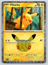 Pikachu 036/128 Holo Pikachu Rare ME: 30th Celebration Pokemon Near Mint picture