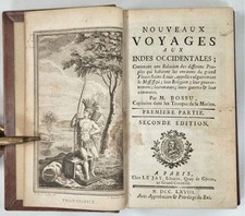 1786 Travel Louisiana Indian Territory Mississippi Valley Bossu Nouveaux Voyages picture