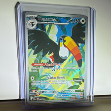 Toucannon 094/084 Paldea Evolved Illustration Rare Full Art Holo English 2023 picture