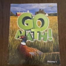 Houghton Mifflin Harcourt GO MATH Vol 1 2017 Paperback Elementary Math picture