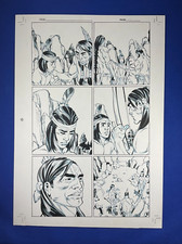 TUROK SON OF STONE #1 page 16 Dark Horse Comics Gold Key 2010 Original Art picture