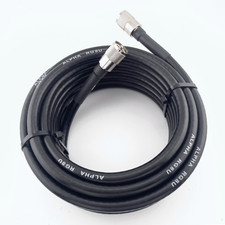 ALPHA - 25ft RG8u Coax Cable with AMPHENOL PL259s attached picture