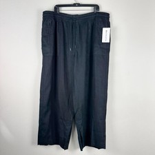 Athleta Women's Retreat Linen Wide Leg Pant Size 2X Black picture