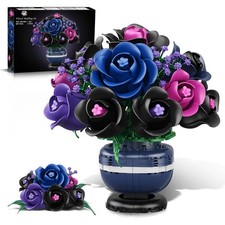 HiWEEGO Purple Flowers Botanicals Building Set 507PCS picture