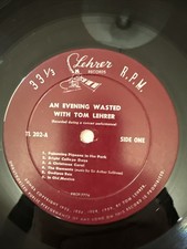 Tom Lehrer an Evening Wasted with Tom Lehrer LP Lehrer Records TL202 picture