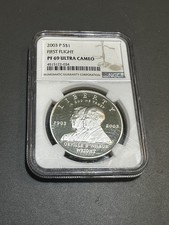 2003-P Proof First Flight Commemorative Silver Dollar NGC PF 69 Ultra Cameo picture