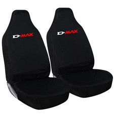 For ISUZU D-MAX - Waterproof Car Seat Covers Front Pair Black Universal Fit picture