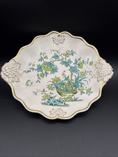 Rare Vintage Mottahedeh Design Italy Hand Painted Platter With Flowers picture