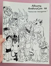 Anthrocon 1998 Convention Magazine Jim Groat RED SHETLAND Front Cover RARE picture