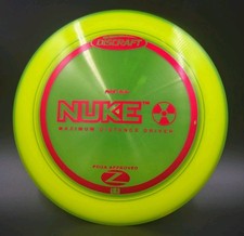 RARE HTF Discraft Z Nuke First Run PFN 175g Neon Yellow Red Foil NEW picture