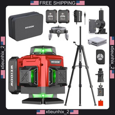 Laser Level 360° Green Cross Line Self Leveling Tool with Tripod and Remote picture