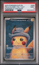 Pokemon Promo Van Gogh Pikachu with Grey Felt Hat 085 PSA 9 *816 picture