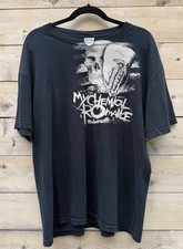 Vintage 2004-05 My Chemical Romance MCR Skull T Shirt Large Gildan Y2K picture