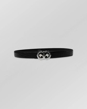 STEFANO RICCI SALE CROCODILE  $2,800 LEATHER BLACK LUXURY DRESS BELT SZ:45.3 IN picture