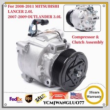 For 2008-2009 Mitsubishi Outlander 3.0L AC A/C Compressor with Clutch Assembly picture
