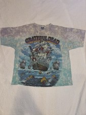 VTGLate 90s Grateful Dead Ship Of Fools Band T Shirt, Sz-XL Thrashed Distressed picture