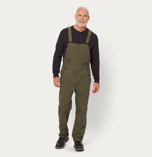 Duluth Men's DuluthFlex Fire Hose Bib Overalls - Vintage Olive picture