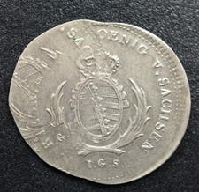 German State ERROR 1801 or 07 Saxony 1/2 Thaler picture