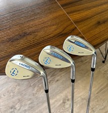 LAZRUS Milled Wedge Set 50/54/58 Steel Shafts Silver RH 3 Clubs picture