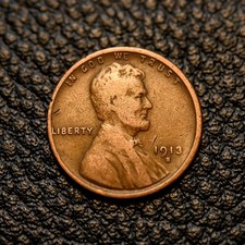 1913-S Lincoln Wheat Cent ~ VERY GOOD (VG) Condition ~ COMBINED SHIPPING picture
