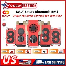 Daly Smart BMS 4S-16S 12V-60V 100A-250A Li-ion LiFePo4 Battery  W/Bluetooth lot picture