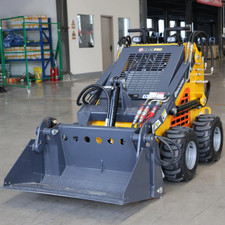 V380Pro Wheeled Mini Skid Steer Loader RATO Engine 24HP 3-pump 3-valve Pick Up picture