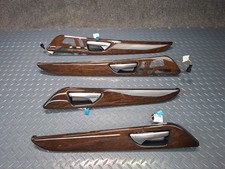 2012-2015 MERCEDES W166 ML-CLASS FRONT & REAR DOOR INTERIOR HANDLE WOOD TRIM SET picture