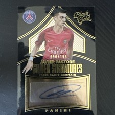 Javier Pastore - 2016/17 PANINI BLACK GOLD SSP JERSEY AUTO CARD /199 PSG ⚽️ picture