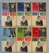 Vtg Honey West Series Paperback Pyramid Books Fickling TV Show 1965 Private Eye picture