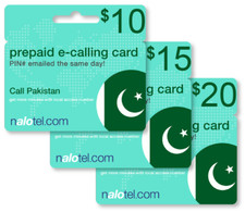 Cheap International calling card for Pakistan with emailed PIN picture