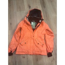 686 Reserved InfiDRY Snowboard Jacket Orange Waterproof Breathable Womens Small picture