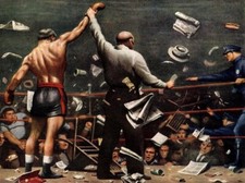 ROBERT RIGGS : Fixed Fight : Archival Art Print picture